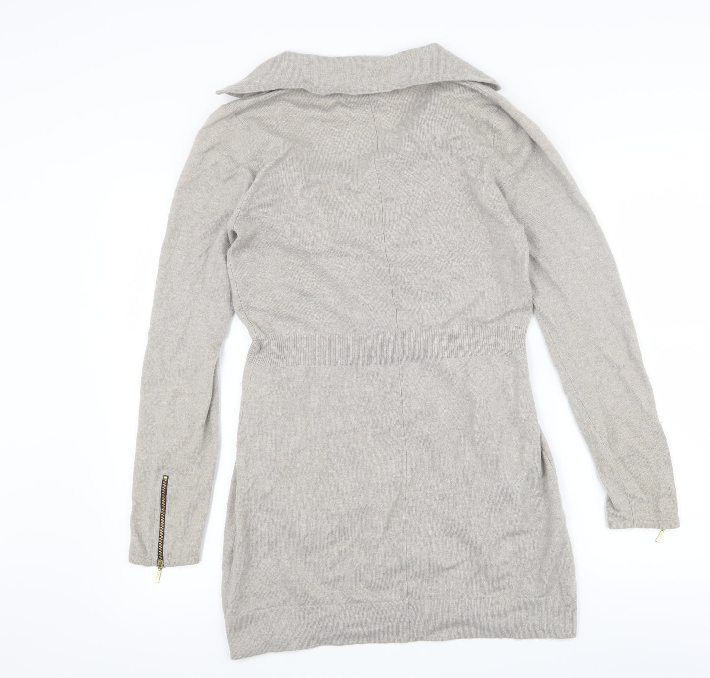 Crumpet Womens Beige   Full Zip Jumper Size M