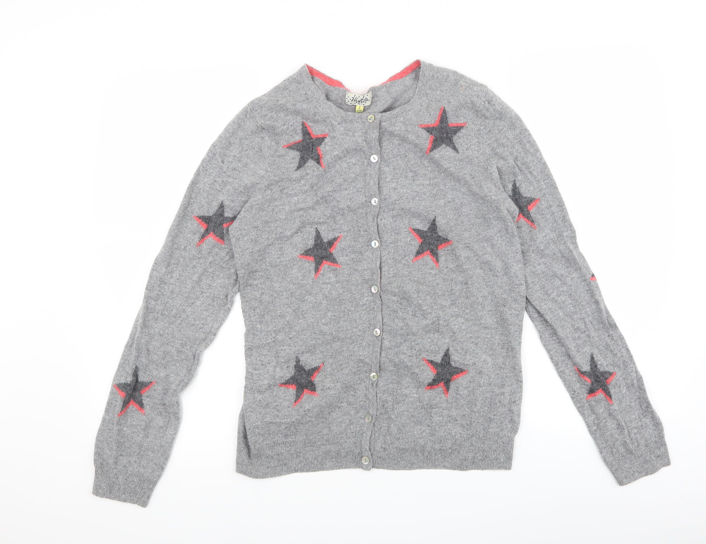 Heyton Womens Grey   Cardigan Jumper Size 14  - Stars