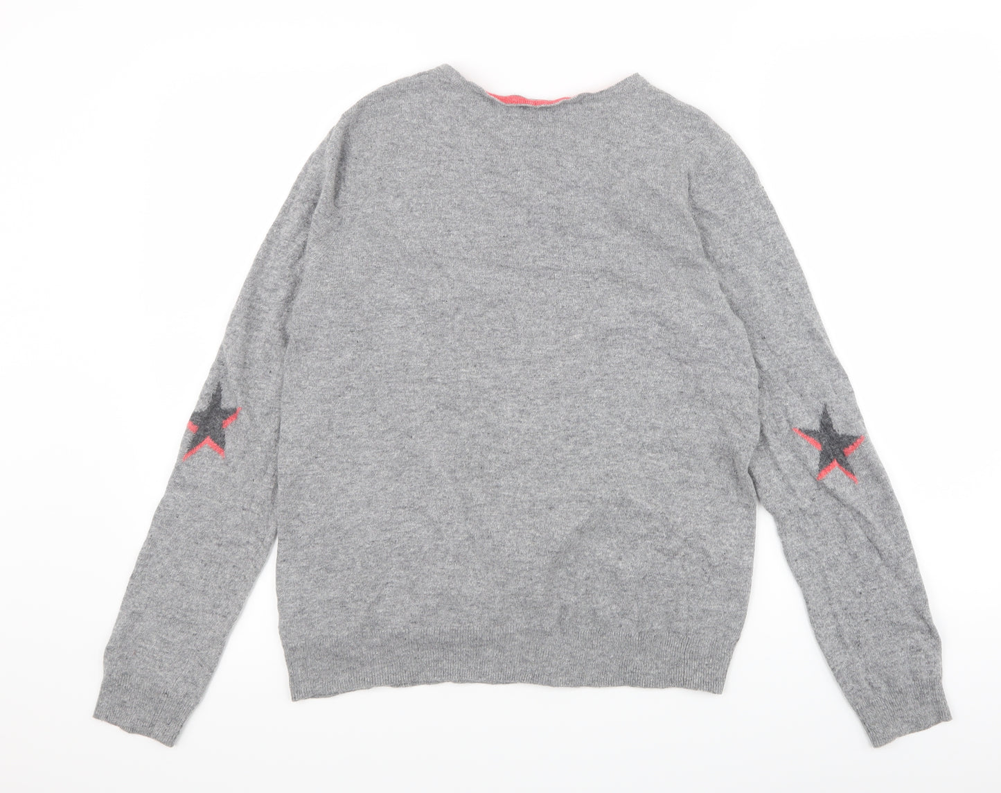 Heyton Womens Grey   Cardigan Jumper Size 14  - Stars