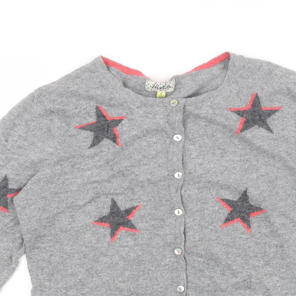 Heyton Womens Grey   Cardigan Jumper Size 14  - Stars