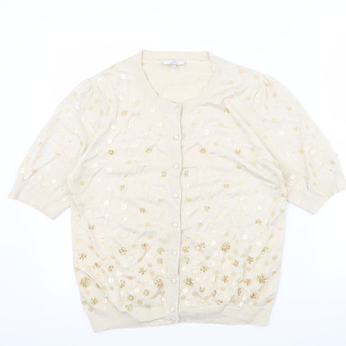 CC Womens Beige   Cape Jumper Size M