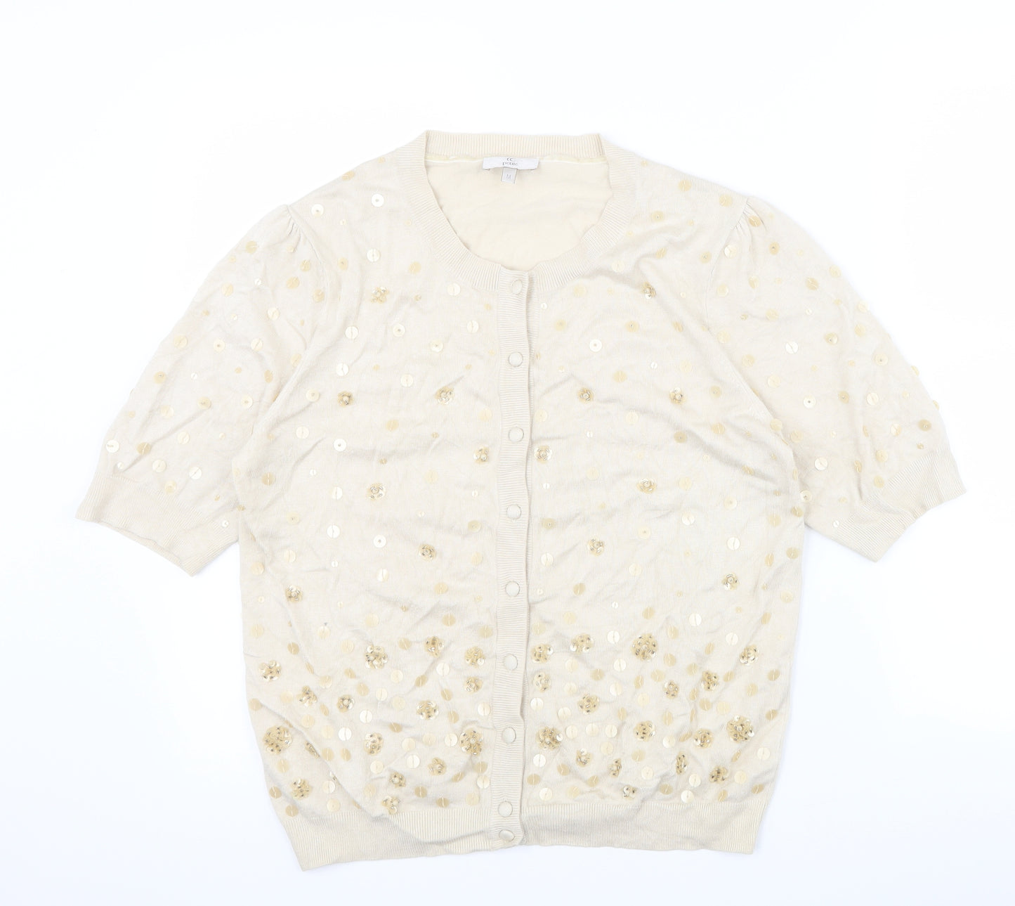 CC Womens Beige   Cape Jumper Size M