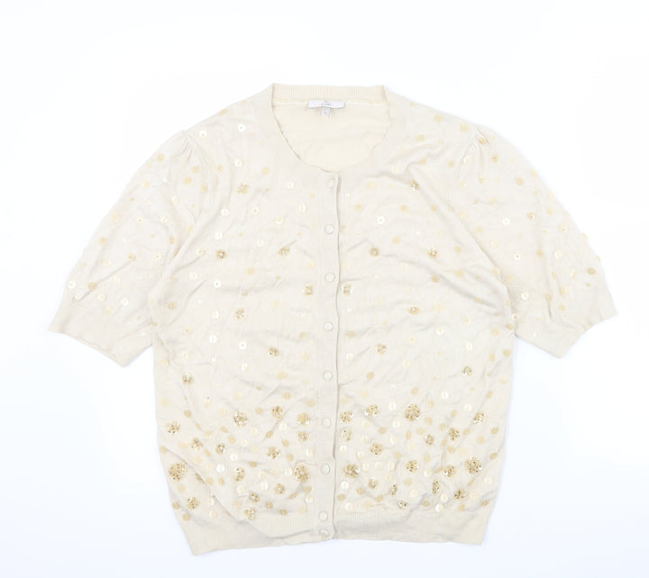 CC Womens Beige   Cape Jumper Size M