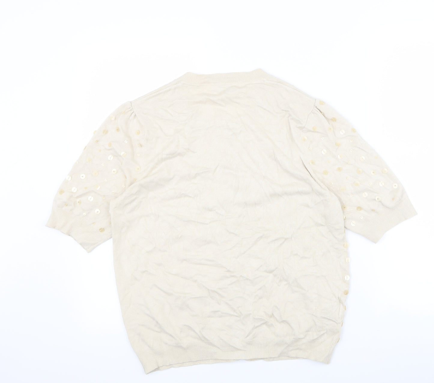 CC Womens Beige   Cape Jumper Size M