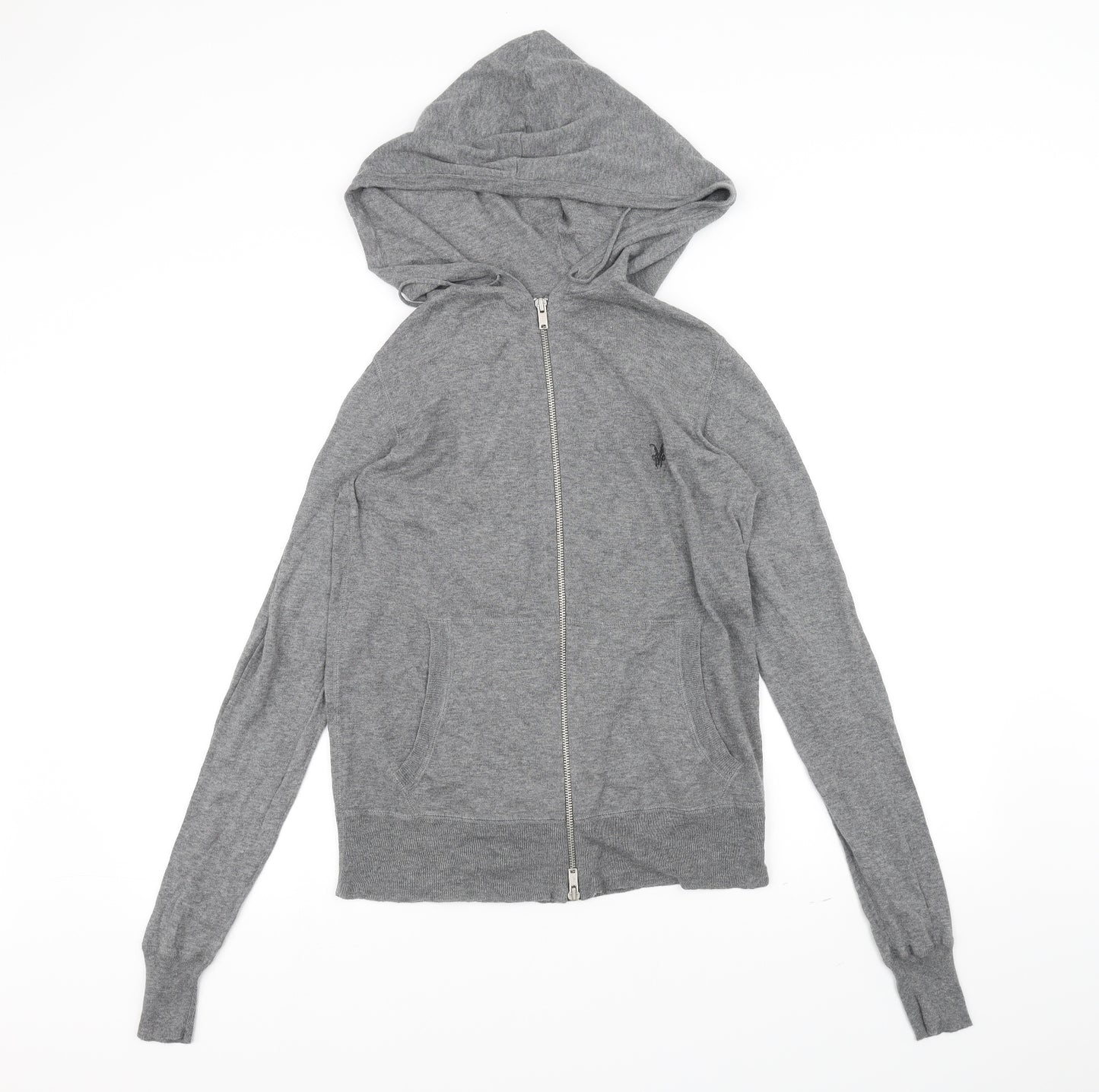 AllSaints Mens Grey   Full Zip Hoodie Size XS