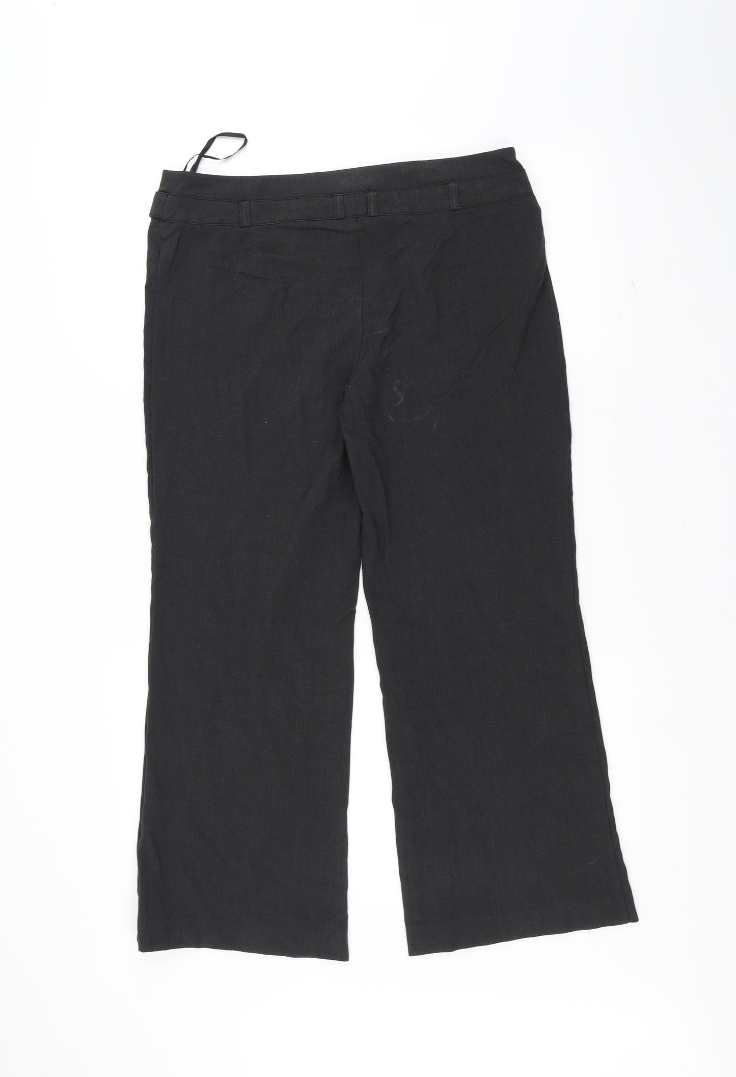 Marks and Spencer Womens Black   Trousers  Size 12 L27 in