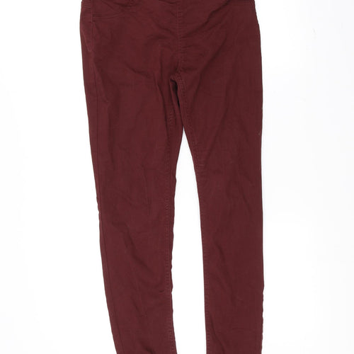 H&M Womens Red   Skinny Jeans Size 12 L28 in