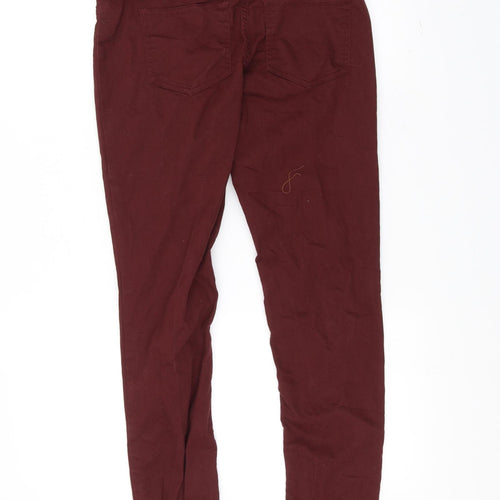 H&M Womens Red   Skinny Jeans Size 12 L28 in