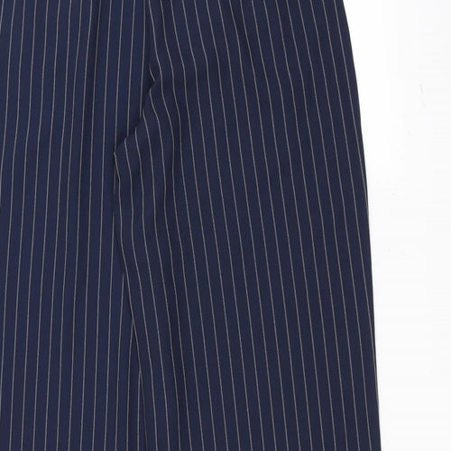 TU Womens Blue Striped  Trousers  Size 10 L30 in