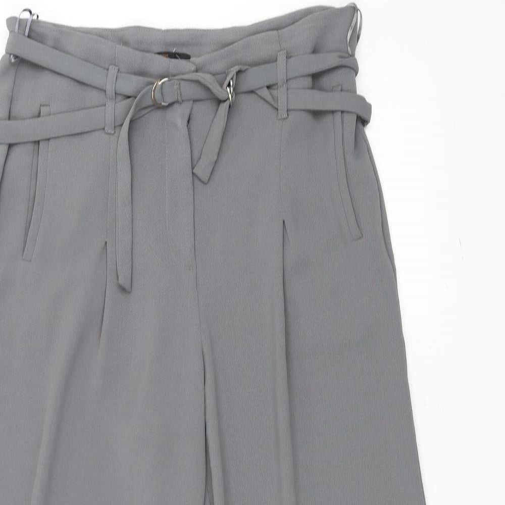 NEXT Womens Grey   Trousers  Size 12 L24 in - Belted