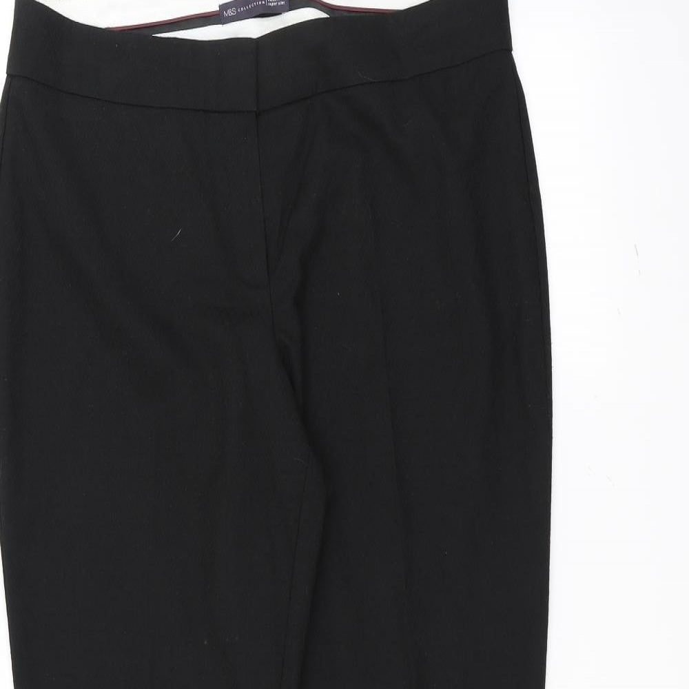 Marks and Spencer Womens Black   Trousers  Size 14 L30 in
