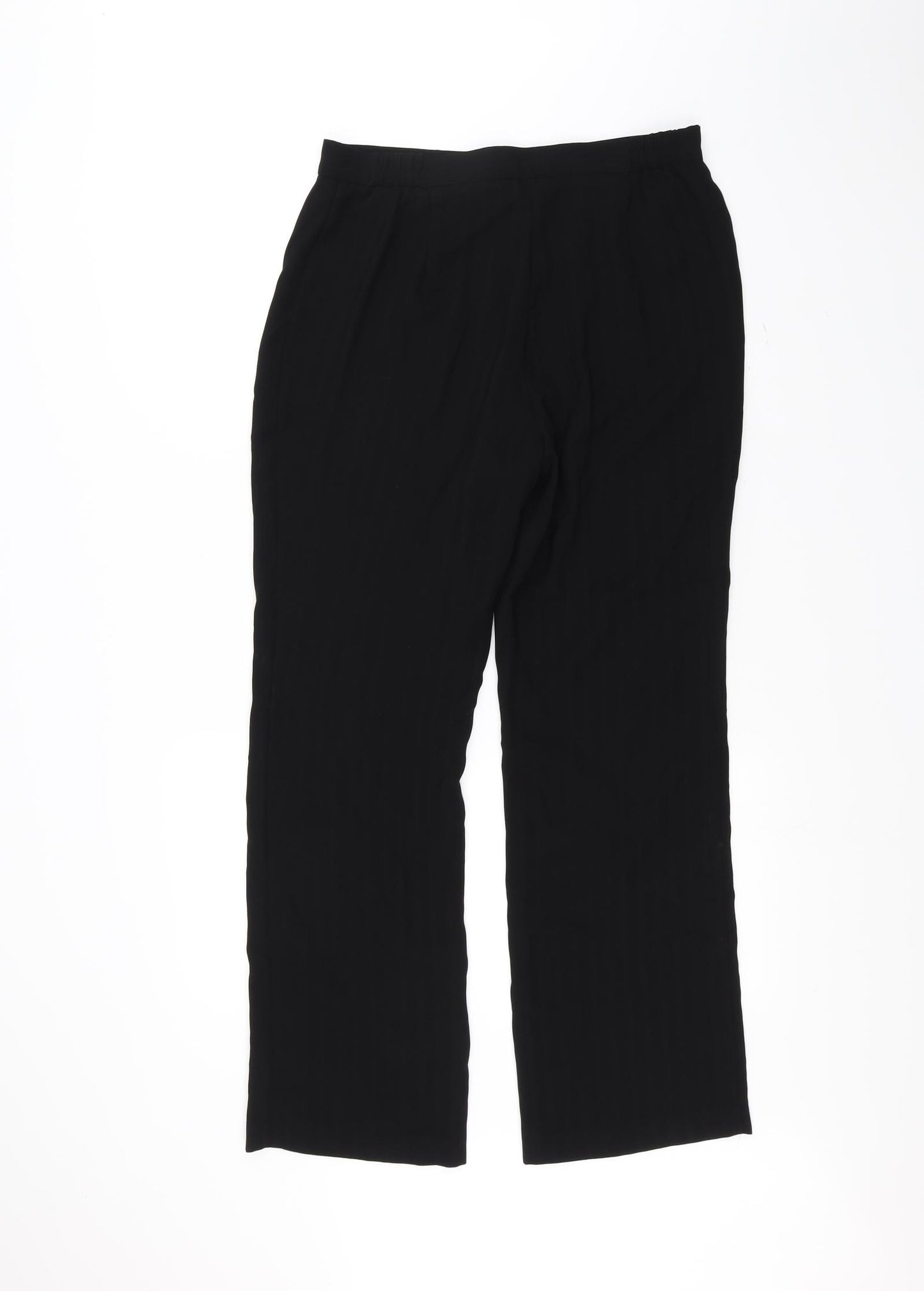 Marks and Spencer Womens Black   Trousers  Size 12 L25 in