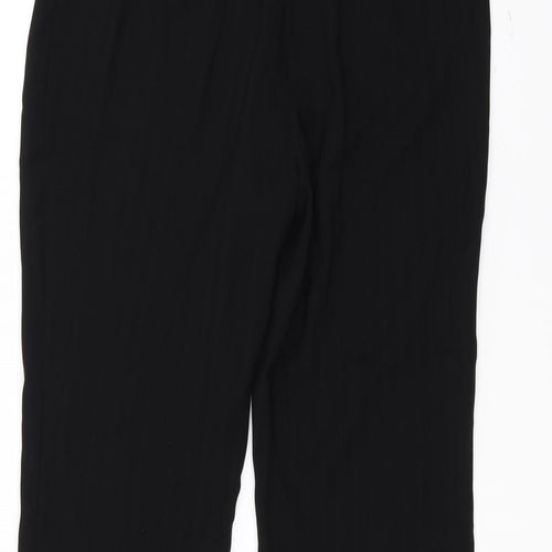 Marks and Spencer Womens Black   Trousers  Size 12 L25 in