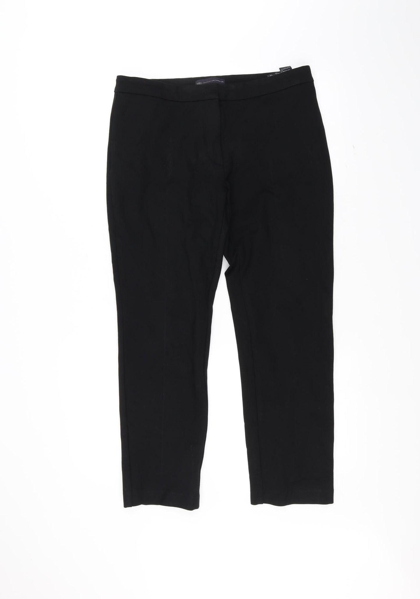 Marks and Spencer Womens Black   Trousers  Size 14 L25 in