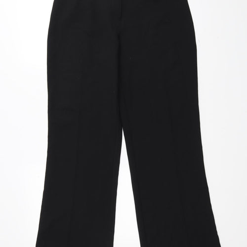M&Co Womens Black   Trousers  Size 12 L28 in
