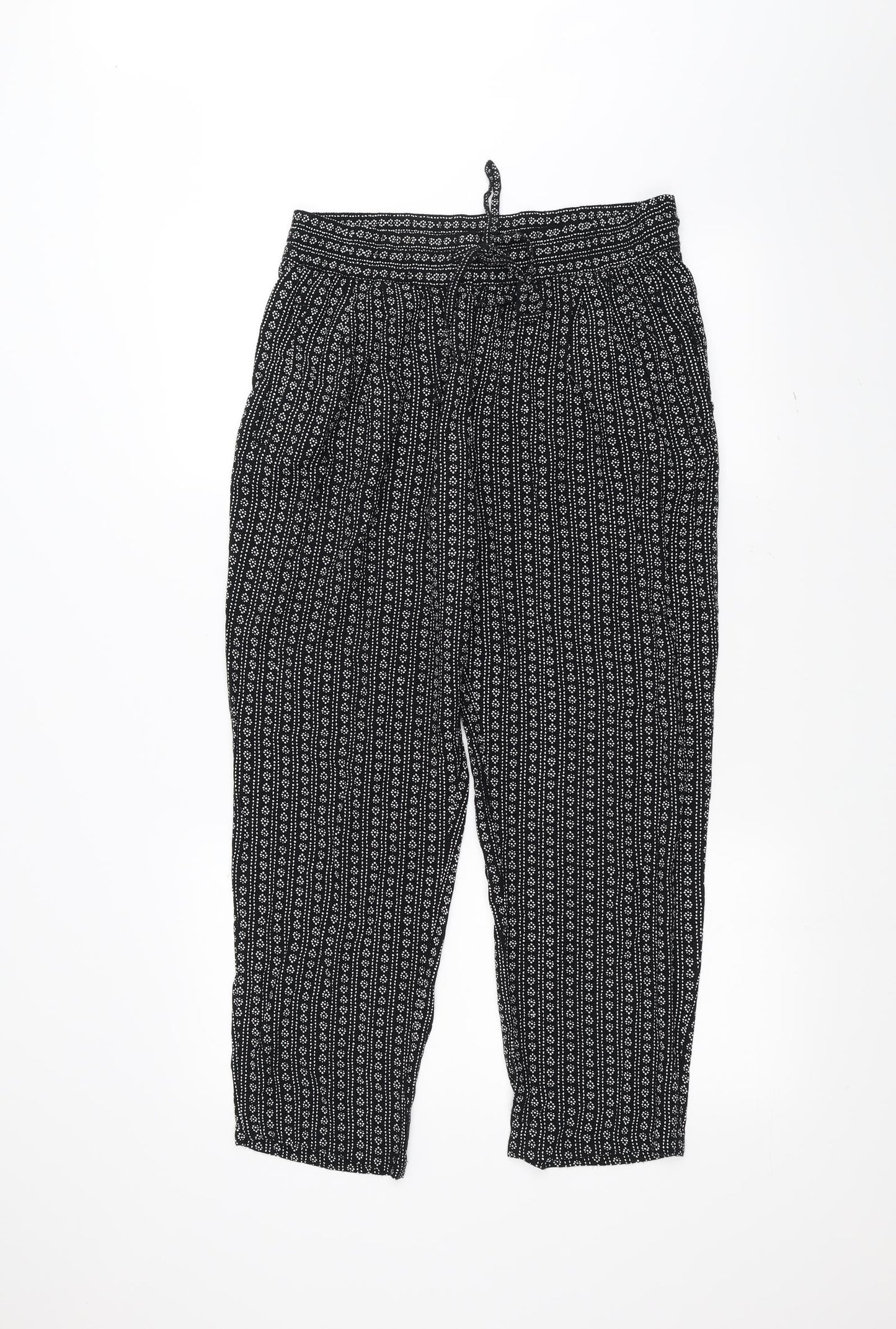 Marks and Spencer Womens Black   Trousers  Size 10 L25 in