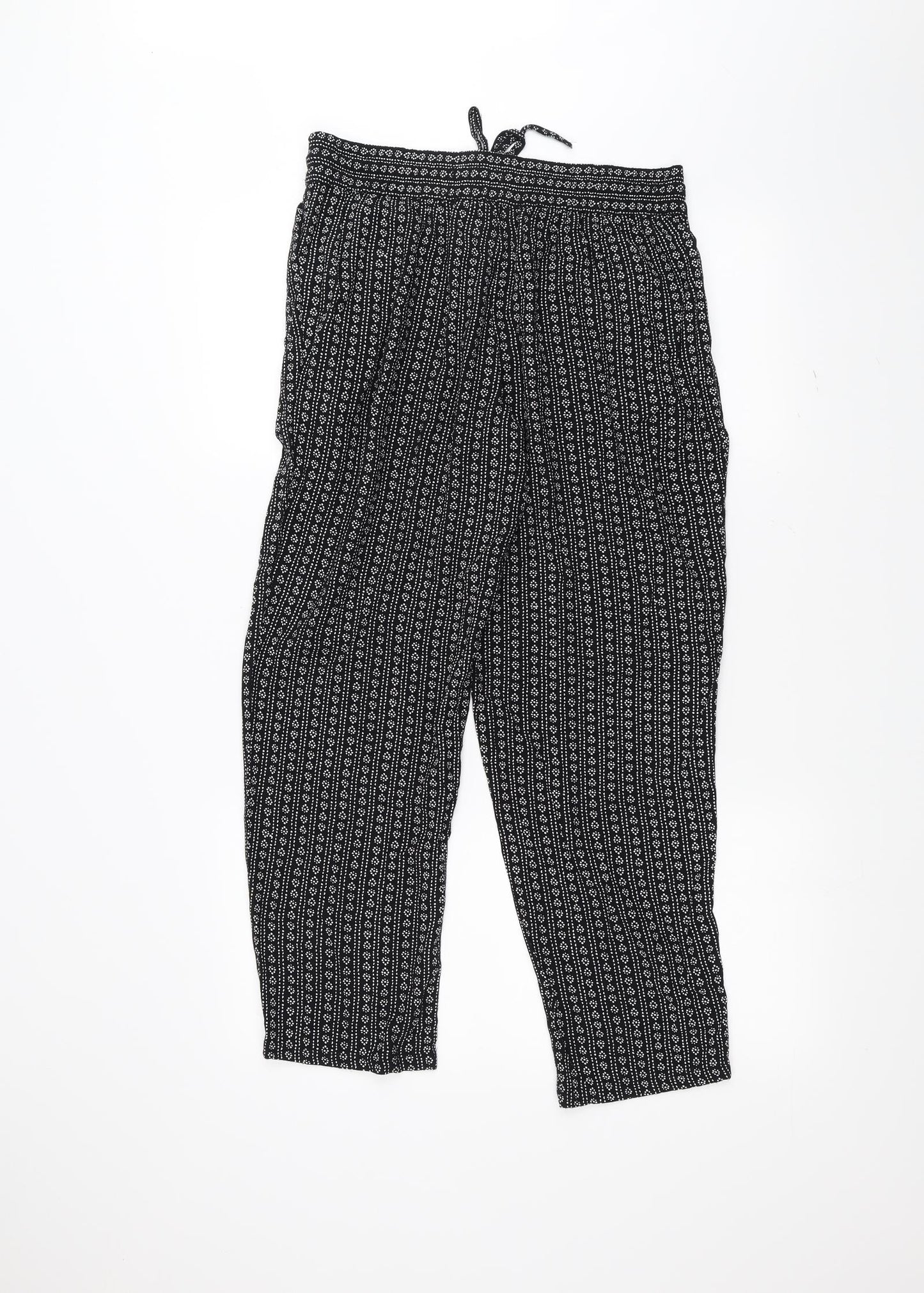 Marks and Spencer Womens Black   Trousers  Size 10 L25 in