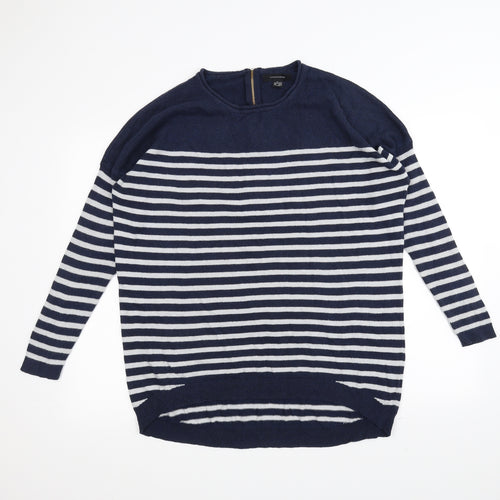 Atmosphere Womens Blue Striped  Pullover Jumper Size L