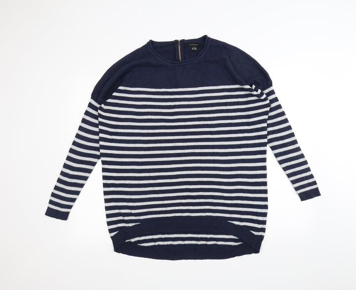 Atmosphere Womens Blue Striped Pullover Jumper Size L