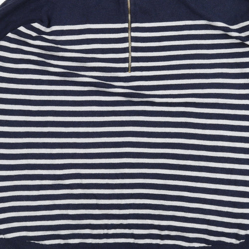 Atmosphere Womens Blue Striped  Pullover Jumper Size L