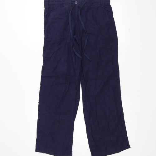 NEXT Womens Blue   Trousers  Size 8 L26 in
