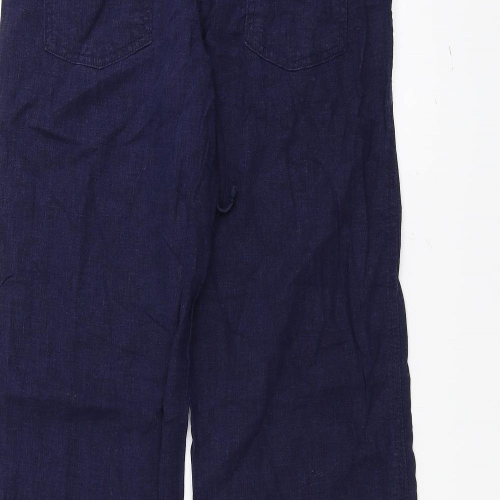 NEXT Womens Blue   Trousers  Size 8 L26 in