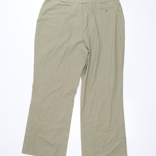 For Women Womens Green   Trousers  Size 18 L28 in