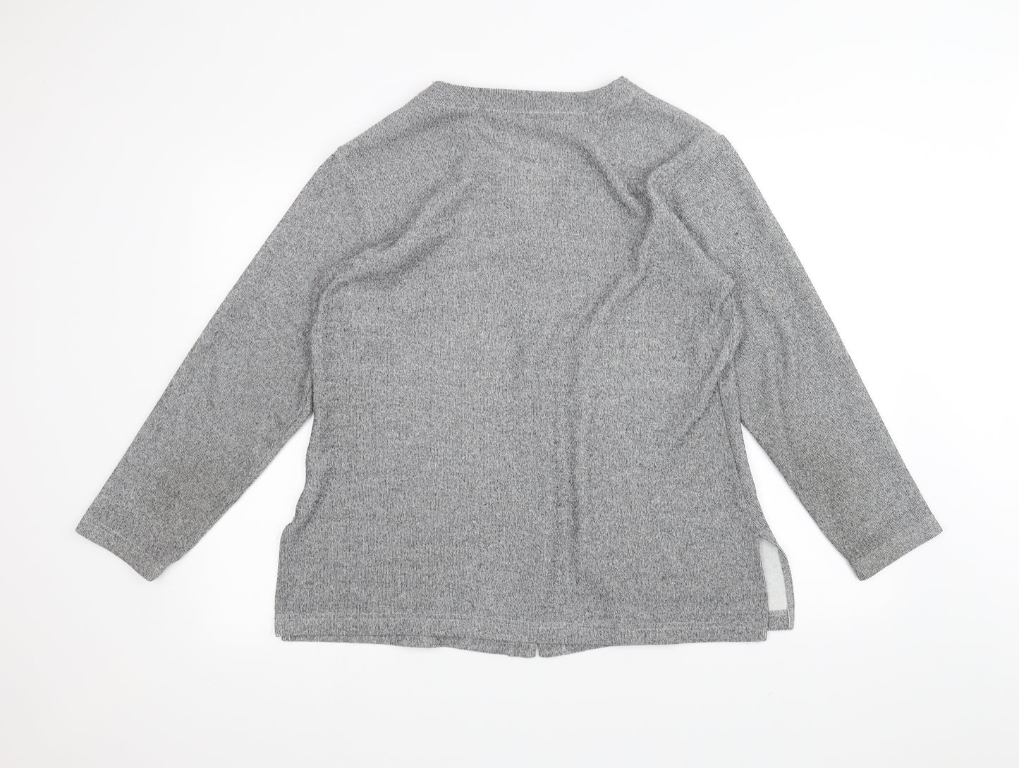 BHS Womens Grey   Cardigan Jumper Size 14