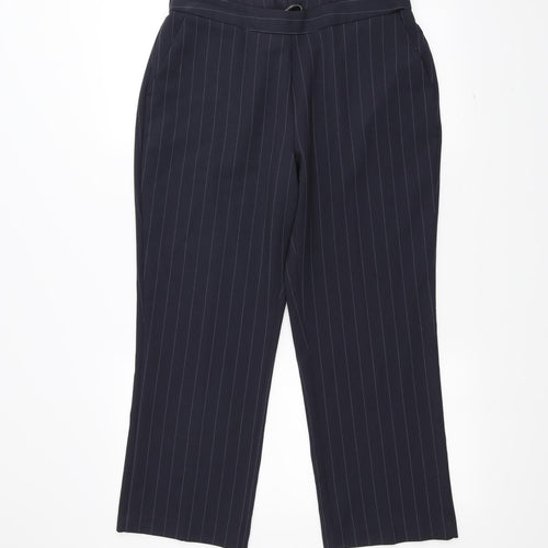 Bonmarché Womens Blue   Trousers  Size 12 L24 in