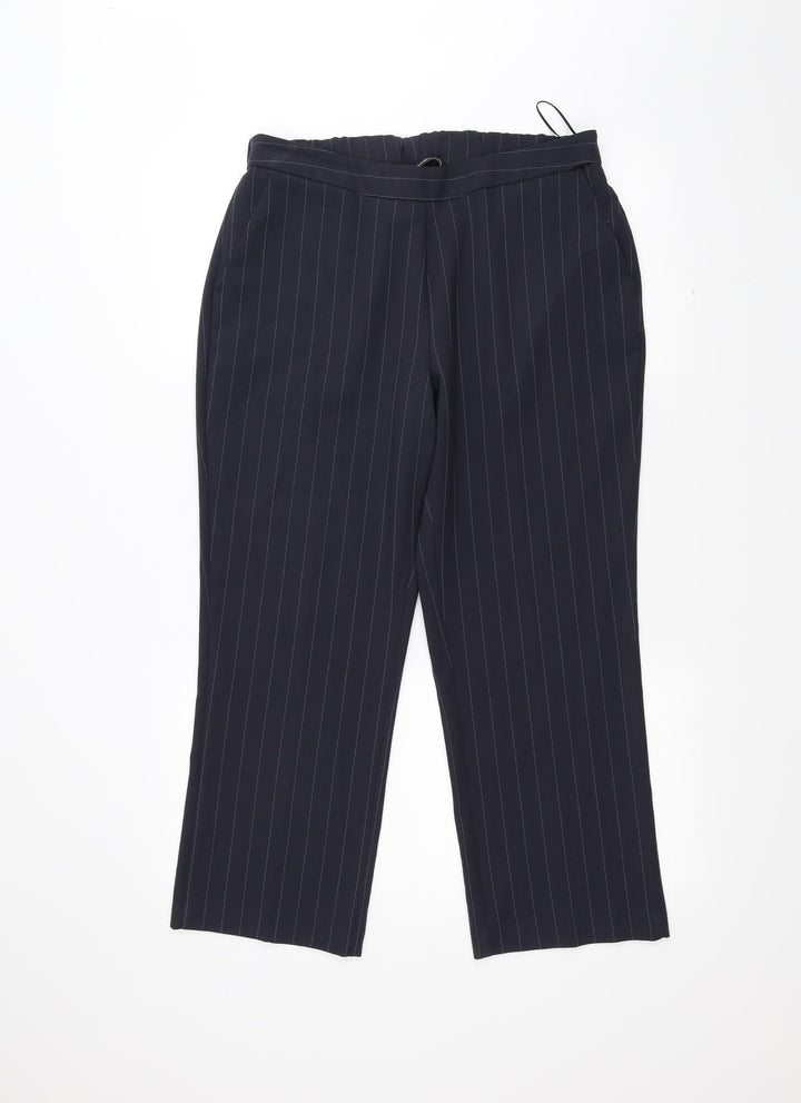 Bonmarché Womens Blue   Trousers  Size 12 L24 in