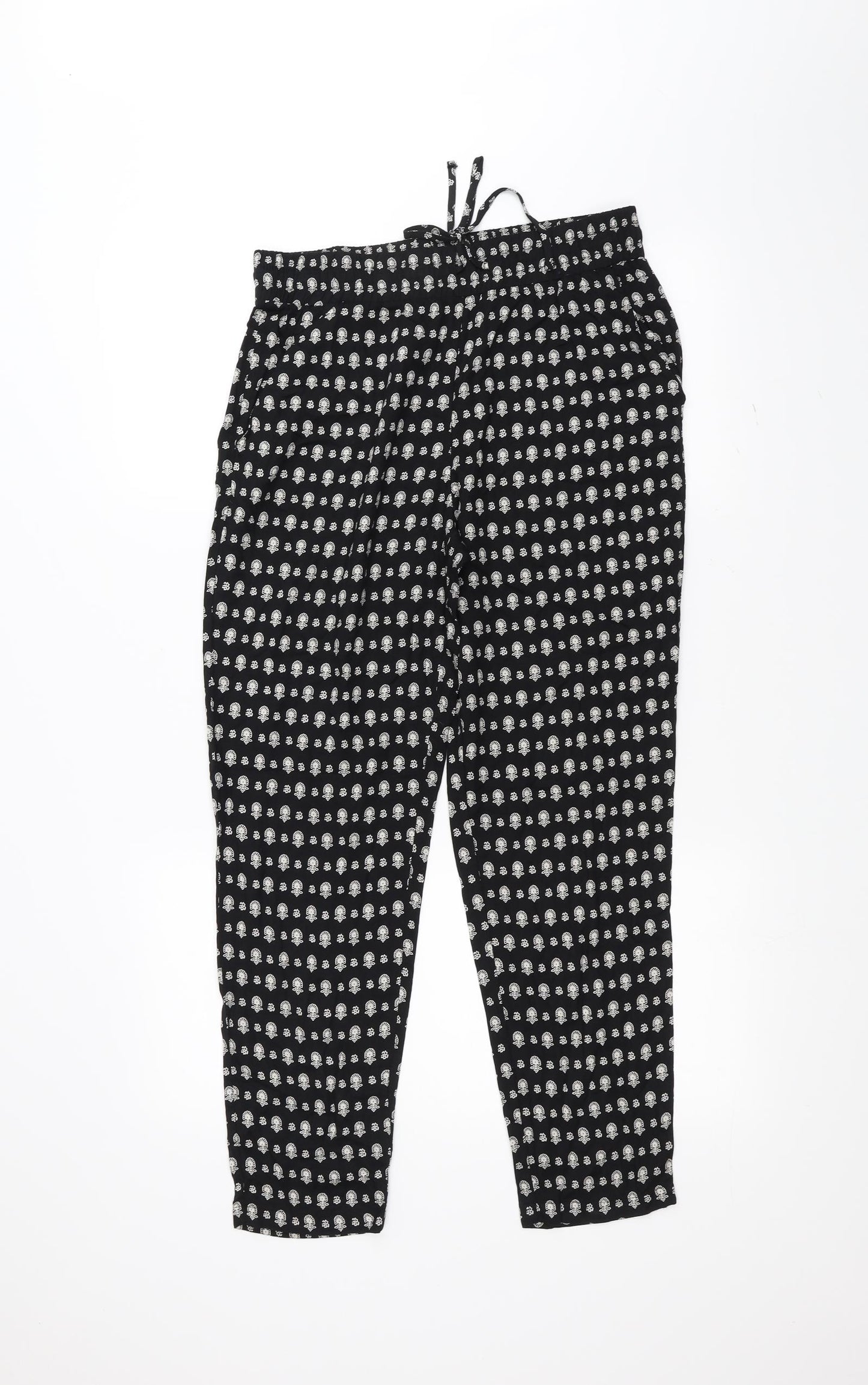 Marks and Spencer Womens Black   Trousers  Size 10 L25 in