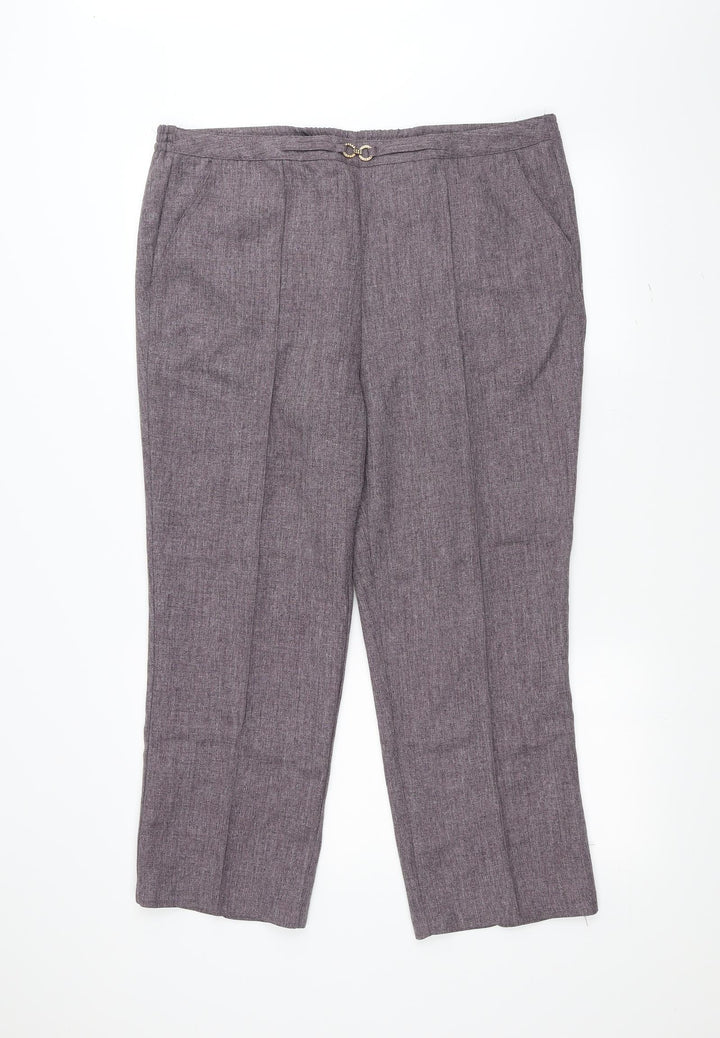 Damart Womens Purple   Trousers  Size 16 L24 in