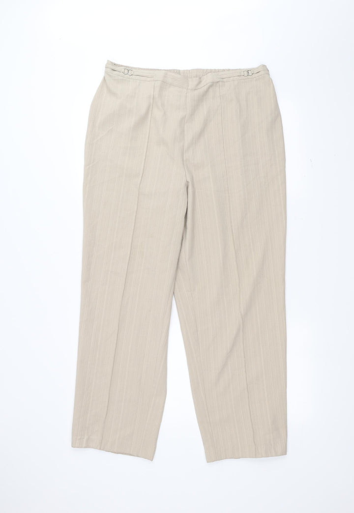 BM Womens White Trousers Size 18 L26 in