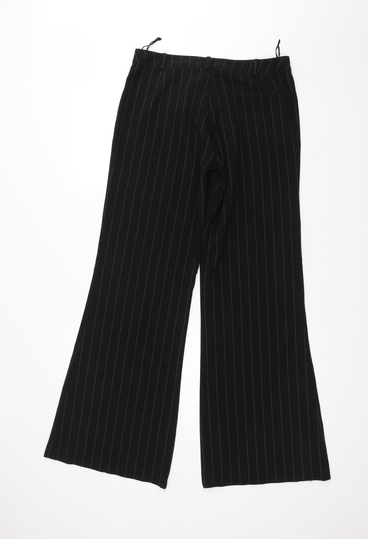 Atmosphere Womens Black Striped  Trousers  Size 10 L30 in