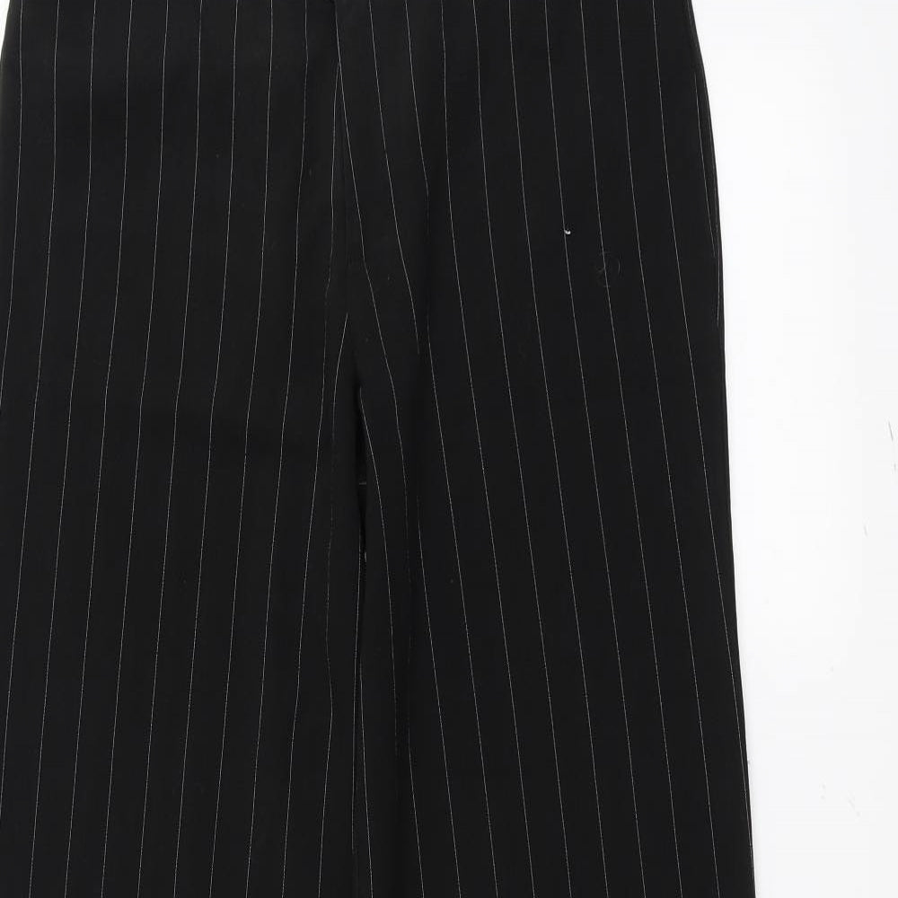 Atmosphere Womens Black Striped  Trousers  Size 10 L30 in