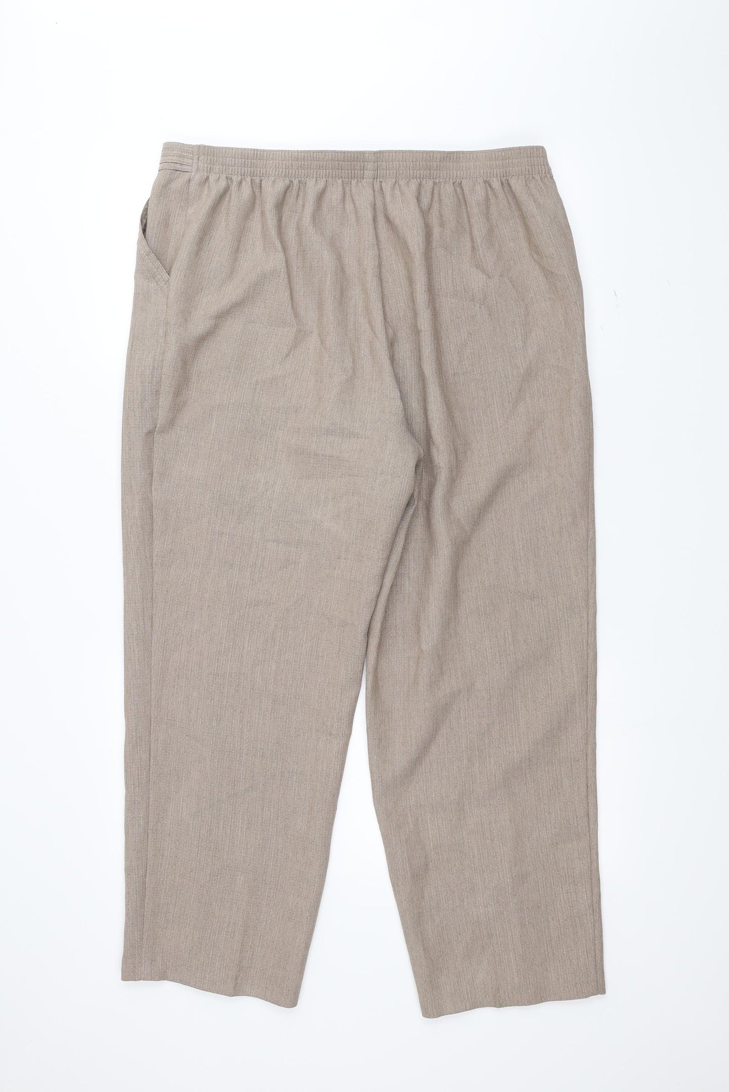 Marks and Spencer Womens Brown   Trousers  Size 18 L26 in