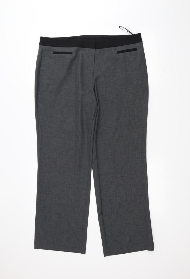 F&F Womens Grey   Trousers  Size 14 L27 in