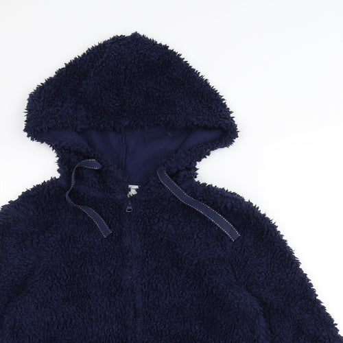 Love to Lounge Womens Blue   Full Zip Hoodie Size M
