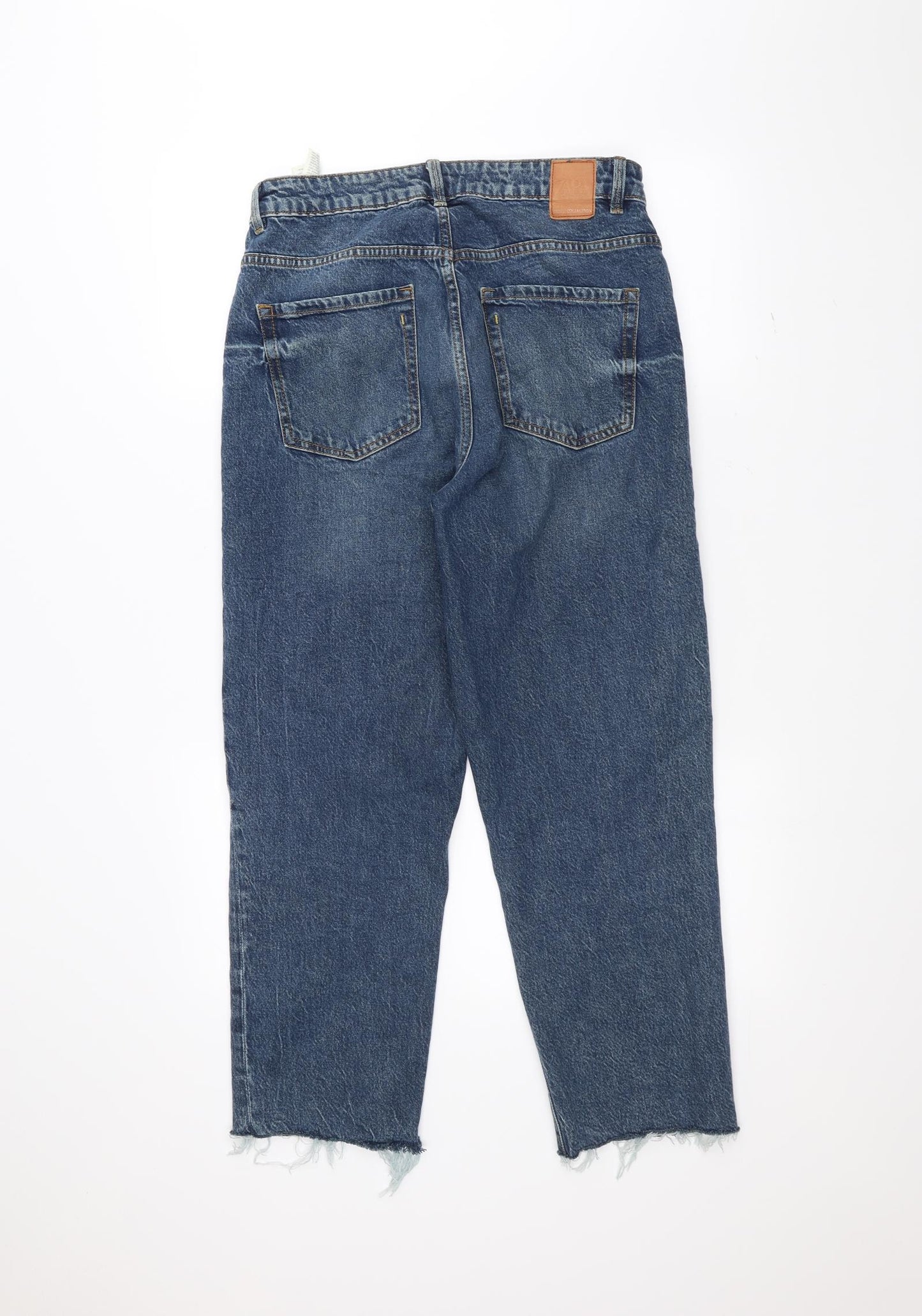 Marks and Spencer Womens Blue   Straight Jeans Size 14 L26 in