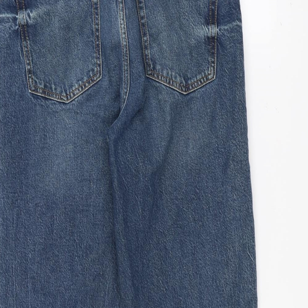 Marks and Spencer Womens Blue   Straight Jeans Size 14 L26 in