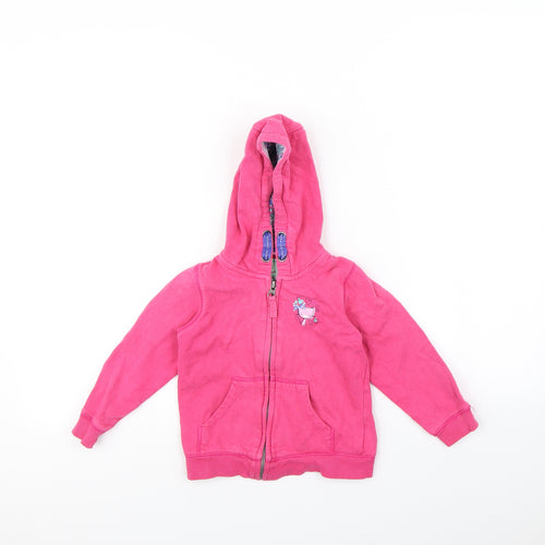 Mothercare Girls Pink   Full Zip Hoodie Size 2 Years