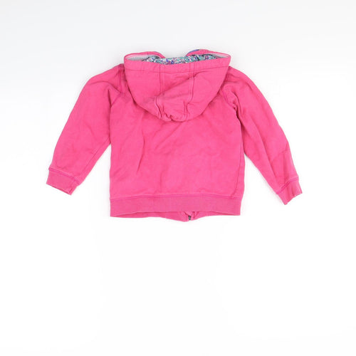 Mothercare Girls Pink   Full Zip Hoodie Size 2 Years