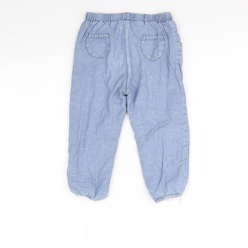John Lewis Girls Blue   Capri Jeans Size 2 Years