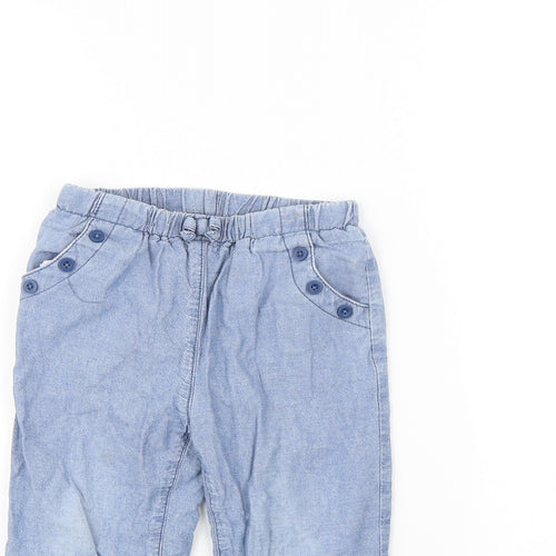 John Lewis Girls Blue   Capri Jeans Size 2 Years