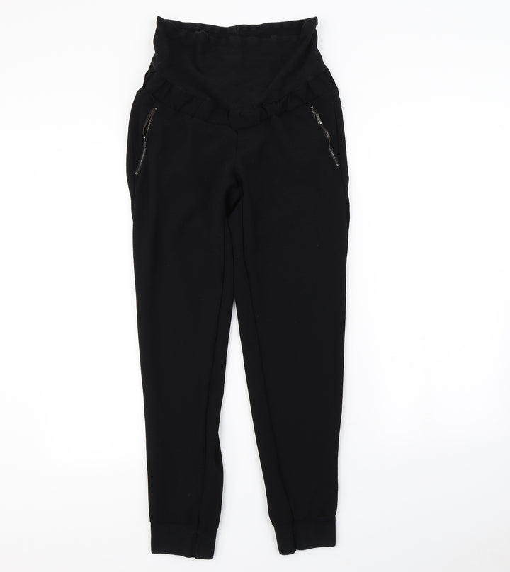 H&M Womens Black   Trousers  Size 10 L29 in