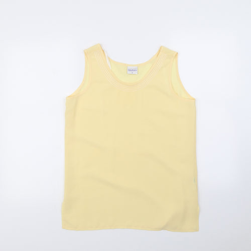mackays Womens Yellow   Basic Blouse Size 12