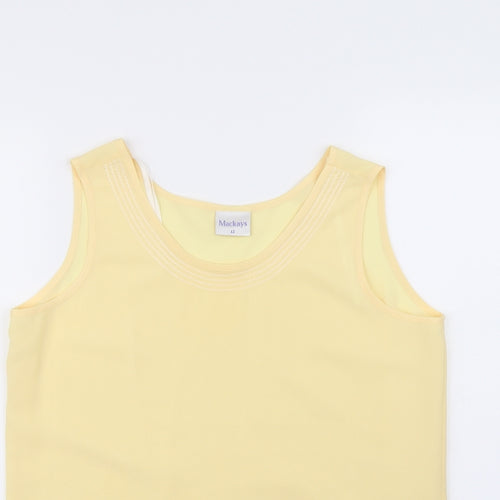 mackays Womens Yellow   Basic Blouse Size 12