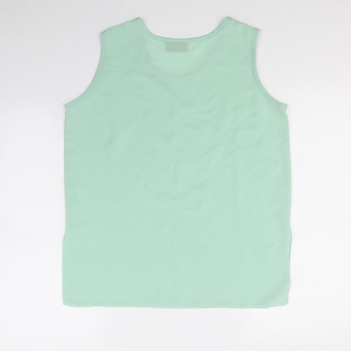 Exell london Womens Green   Basic Tank Size M