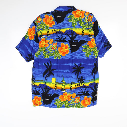 Gotcha Mens Blue    Button-Up Size S  - tenerife