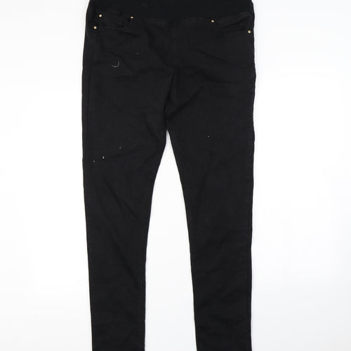 Preworn Womens Black   Skinny Jeans Size 14 L30 in